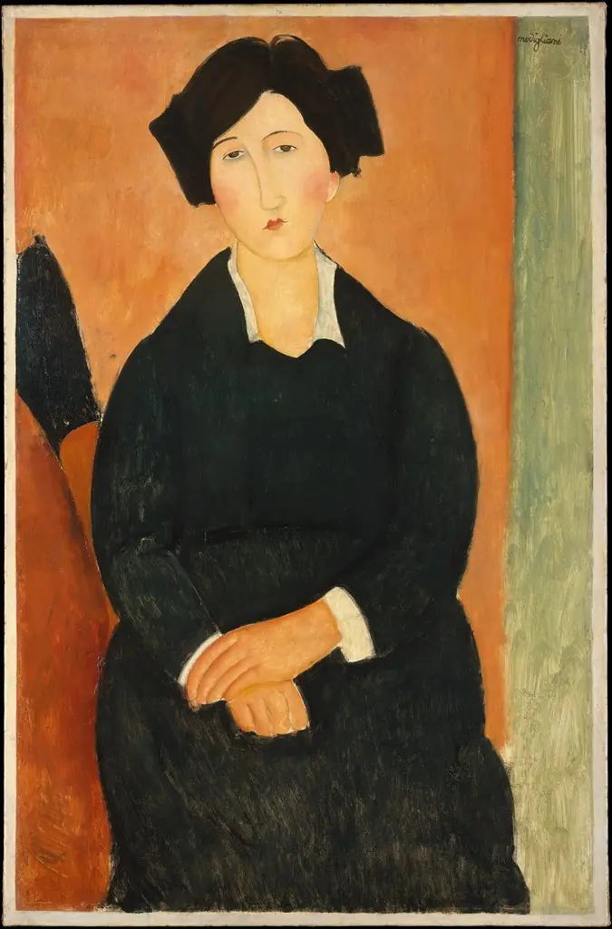 The Italian Woman, by Amedeo Modigliani, oil, 1918