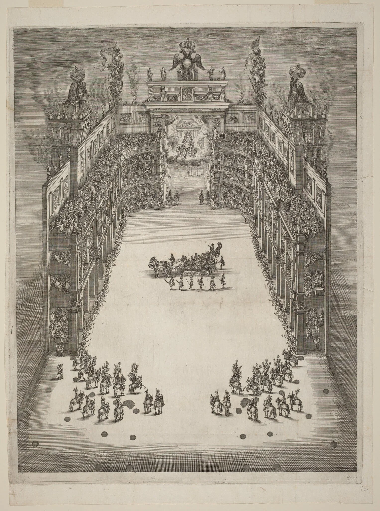 Aerial View of Theatre, detail
