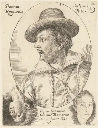 Tommaso Salini, by Ottavio Leoni, ink, 1625
