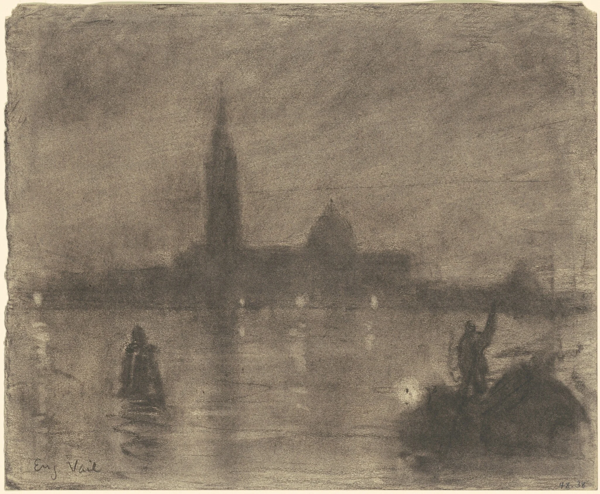 Evening, San Giorgio Maggiore, Venice, detail
