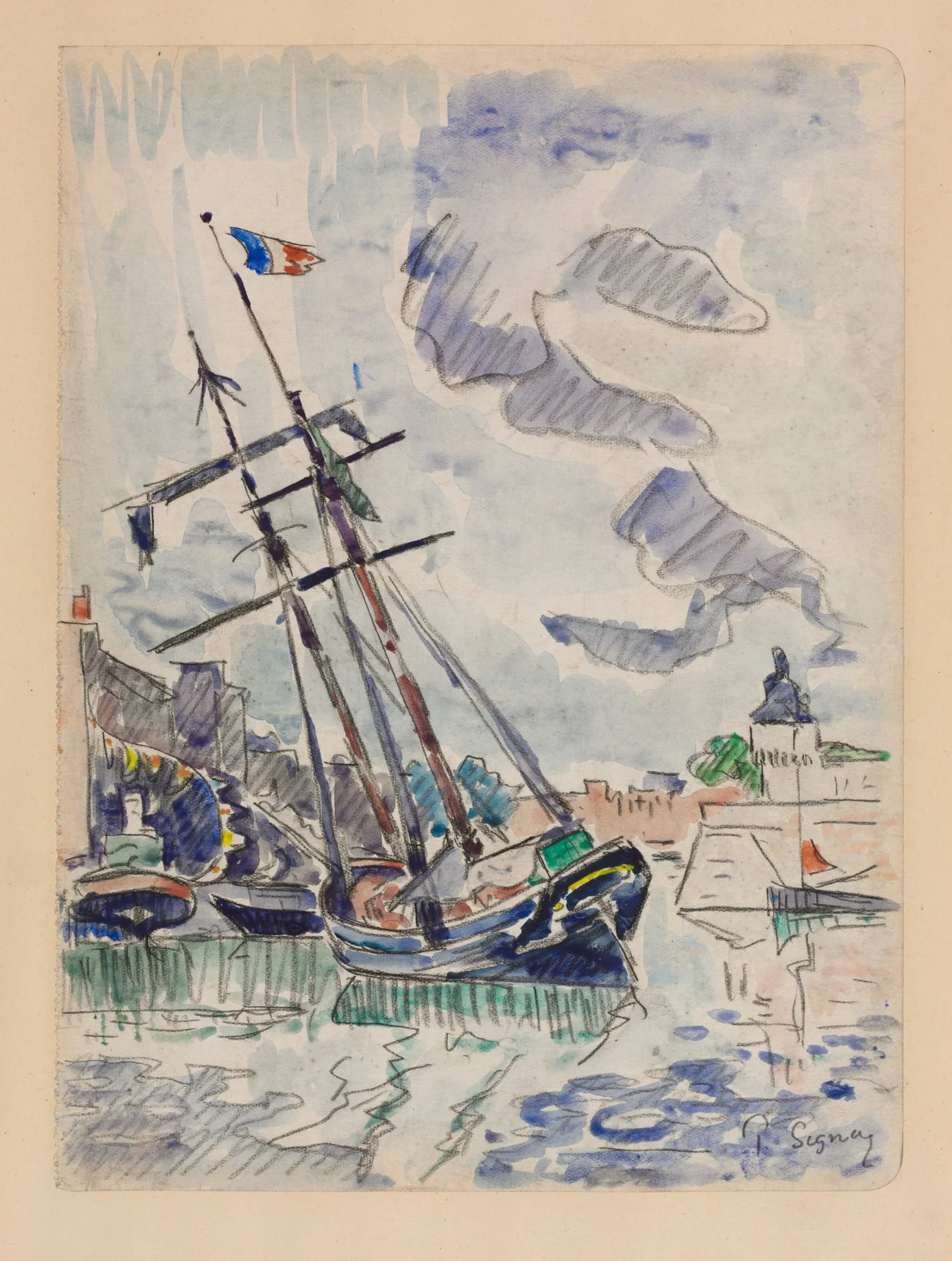 Boat in Port, detail