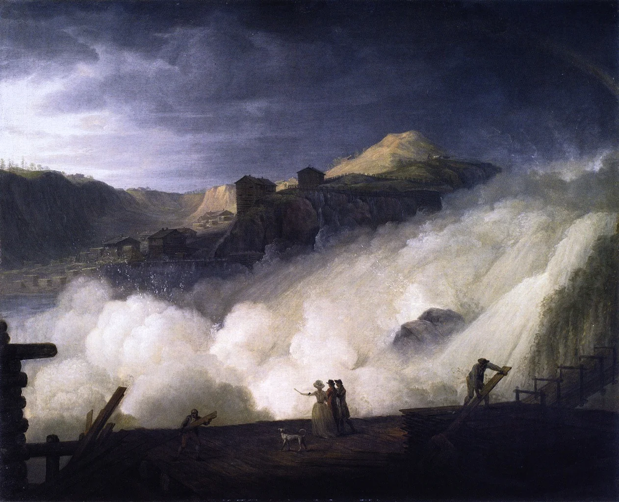 The Sarpfossen in Norway, detail