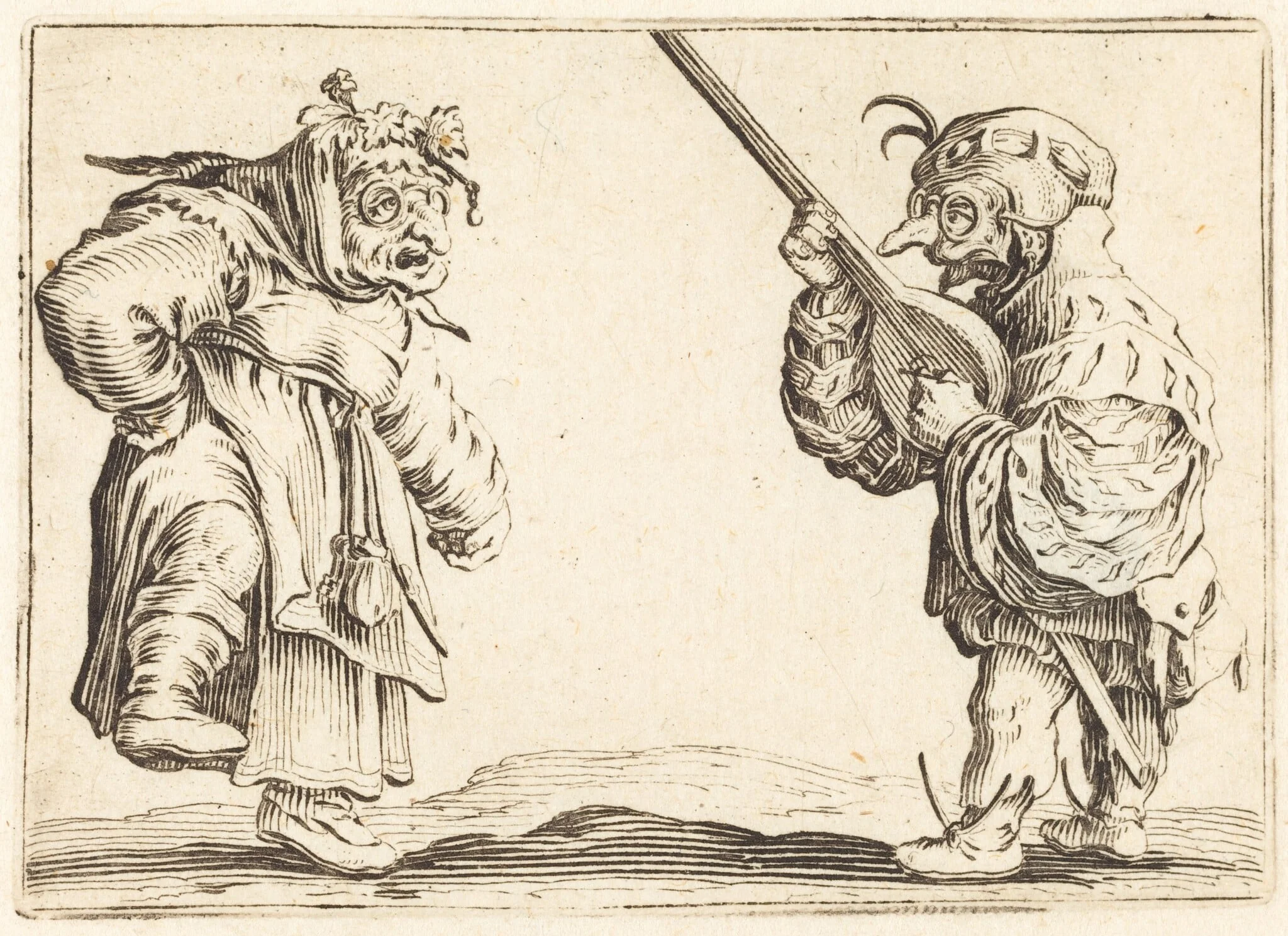 Dancers with Lute, detail