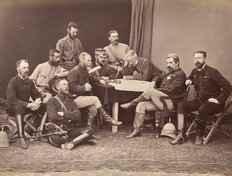 General Roberts and Staff, detail