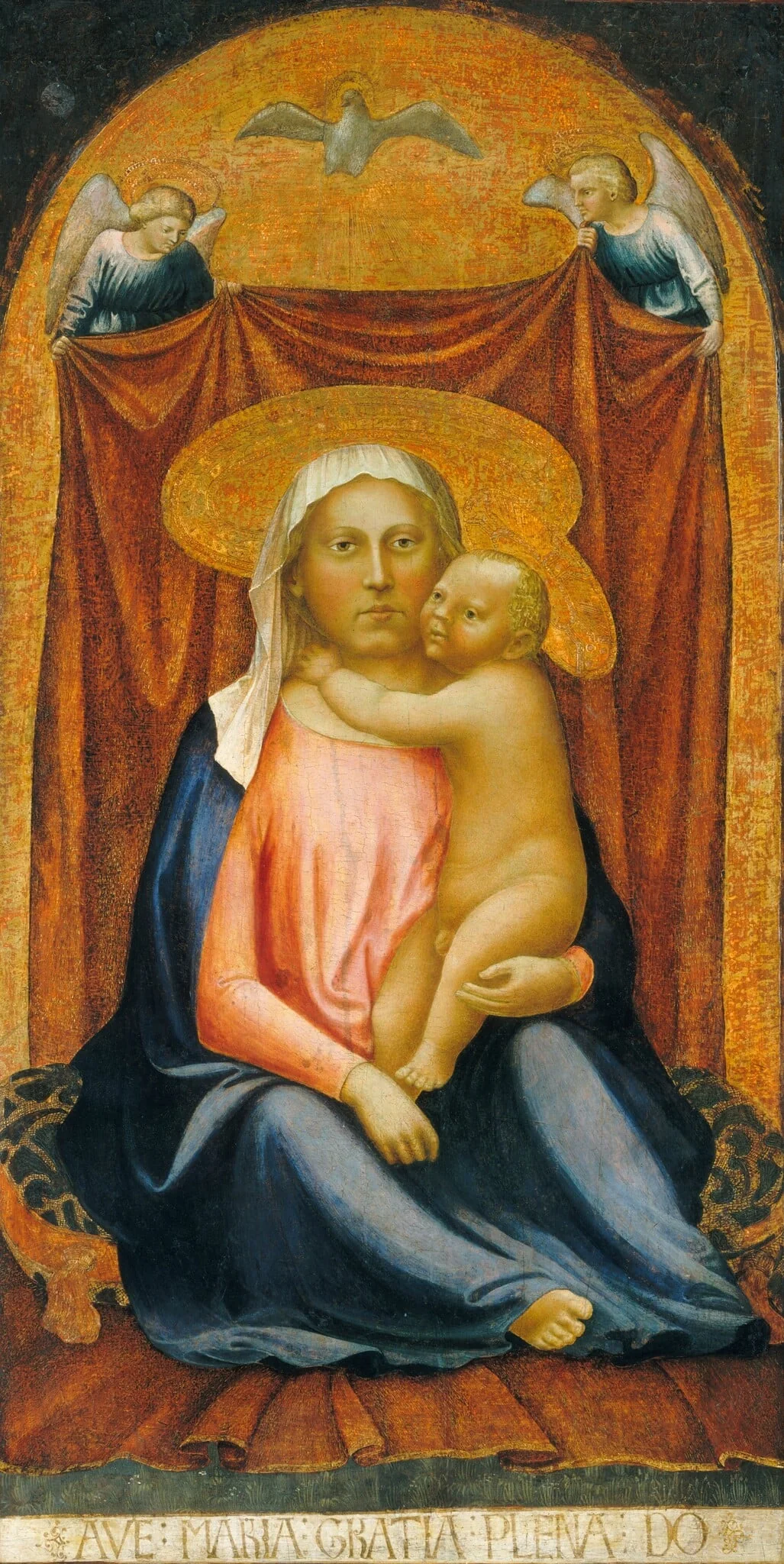 The Madonna of Humility, detail