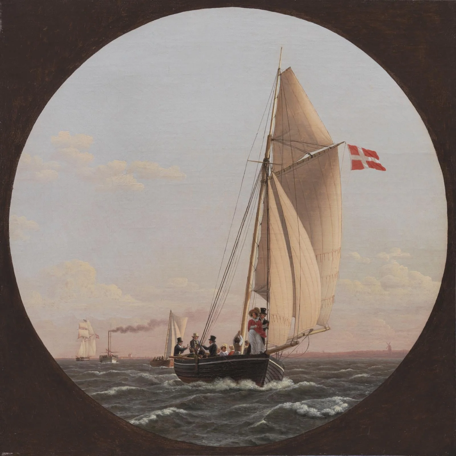 Sailing from Copenhagen to Charlottenlund, detail