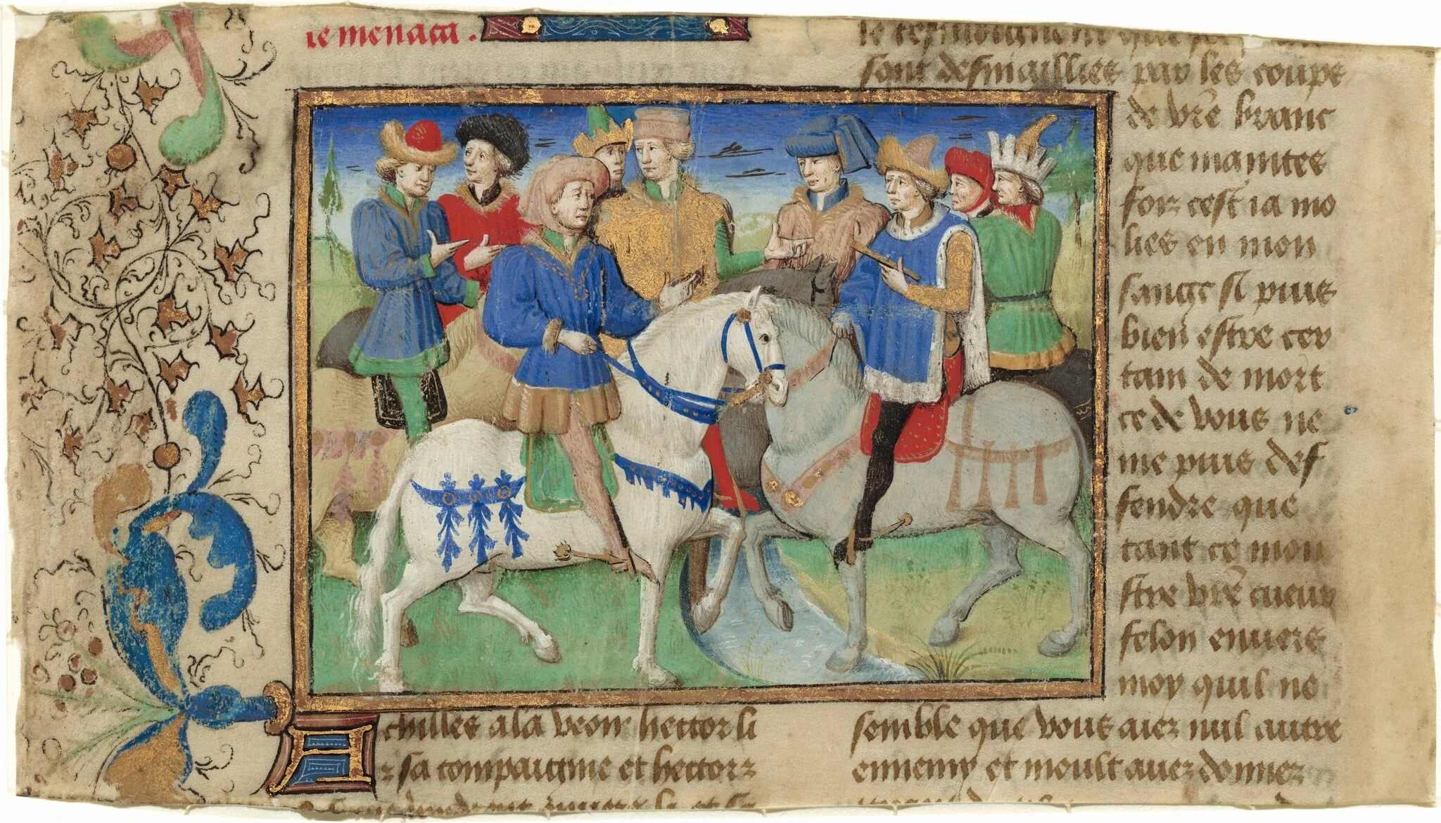 Meeting of Achilles and Hector, detail