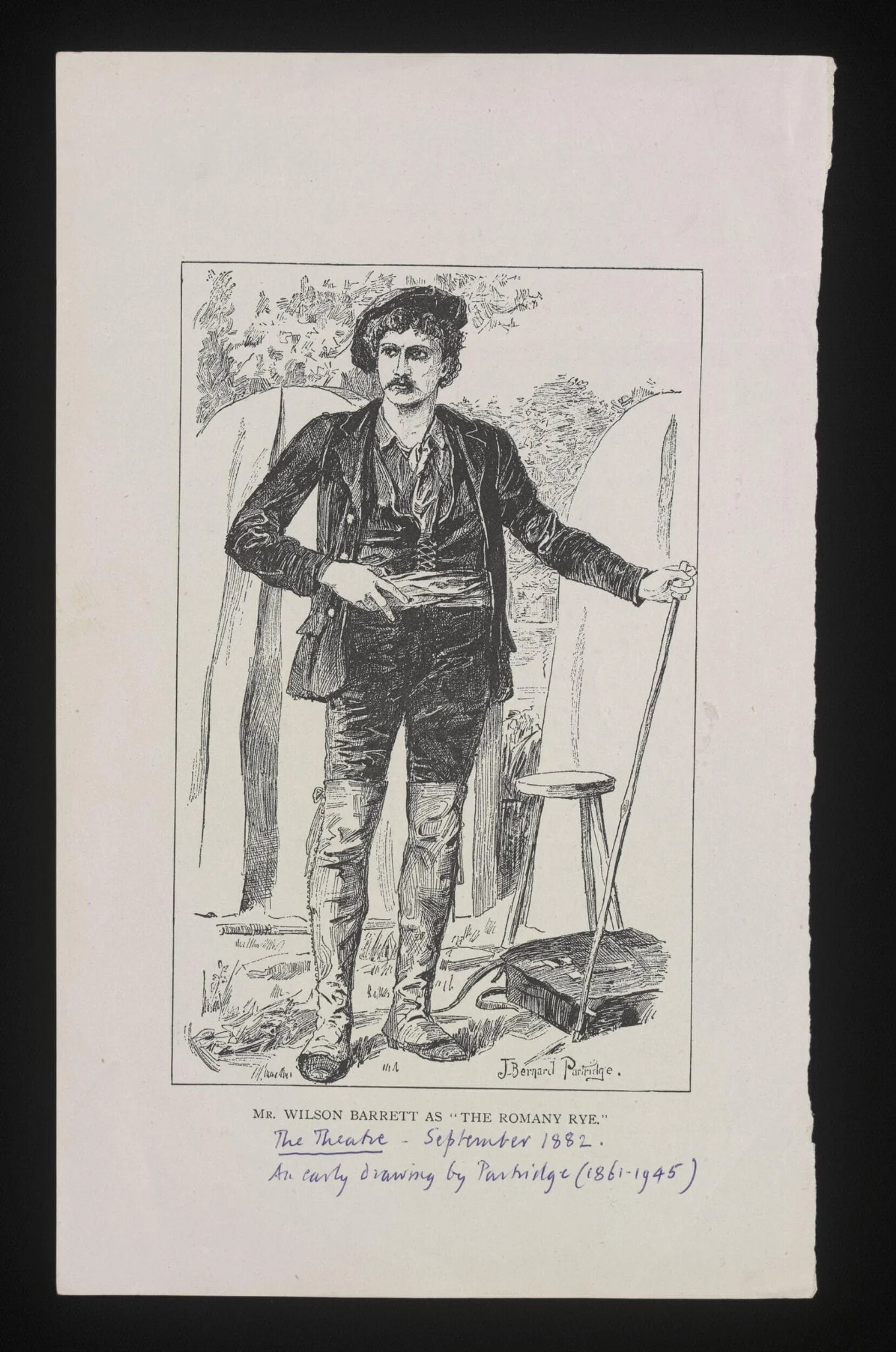 Mr Wilson Barrett as the Romany Rye, detail