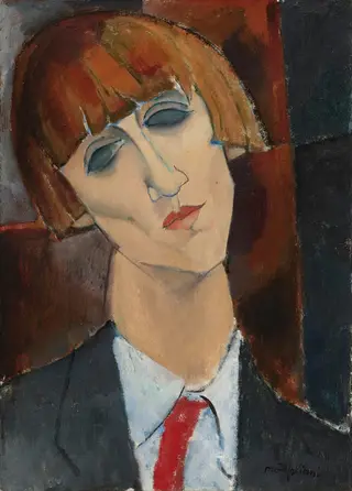Madame Kisling, by Amedeo Modigliani, oil, 1917