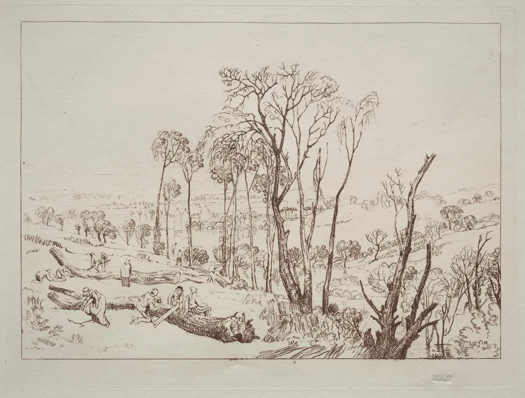 Liber Studiorum:  Crowhurst, Sussex, by Joseph Mallord William Turner, 1823