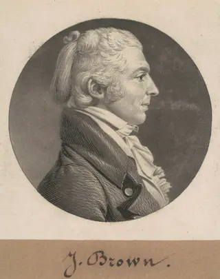 James Brown, Sr., by Charles B. J. Févret de Saint-Mémin, ink, 1808