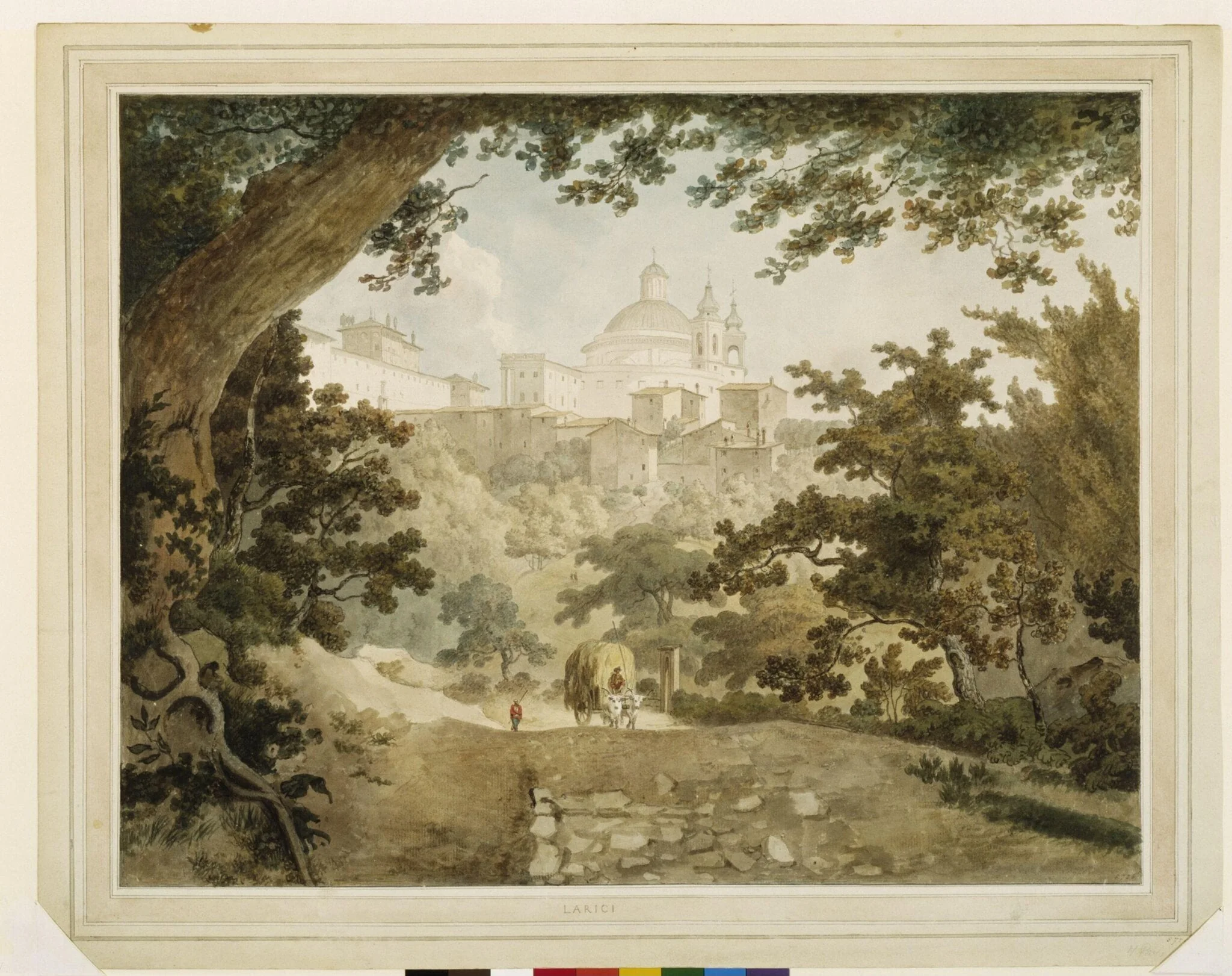 The Palazzo Chigi, Ariccia, near Albano, detail