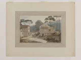 Part of Ambleside at the Head of Lake Windermere, by Francis Towne, watercolor, 1786