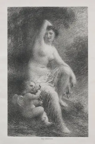 Venus and Cupid, by Henri Fantin-Latour, 1892