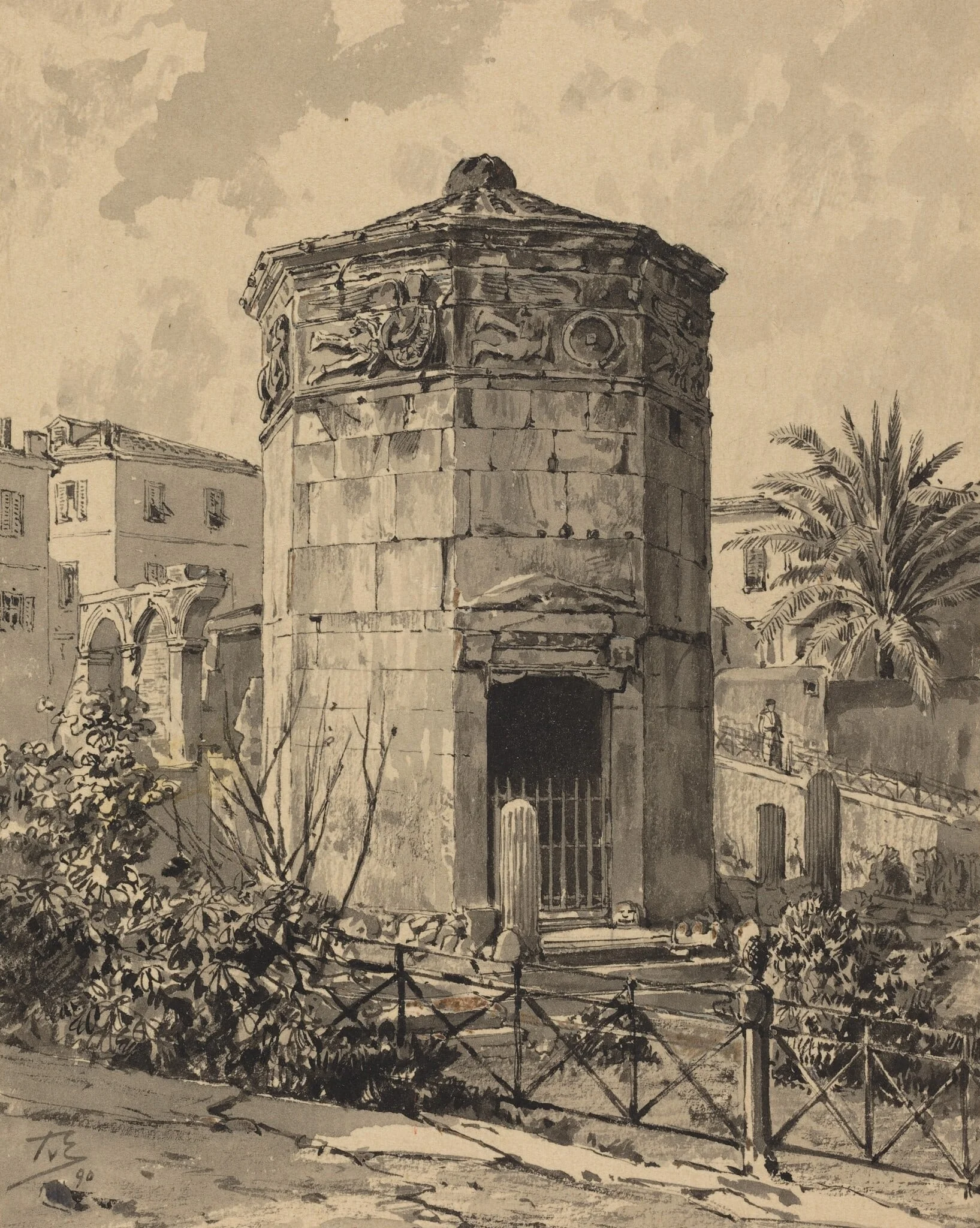 Tower of Winds, detail