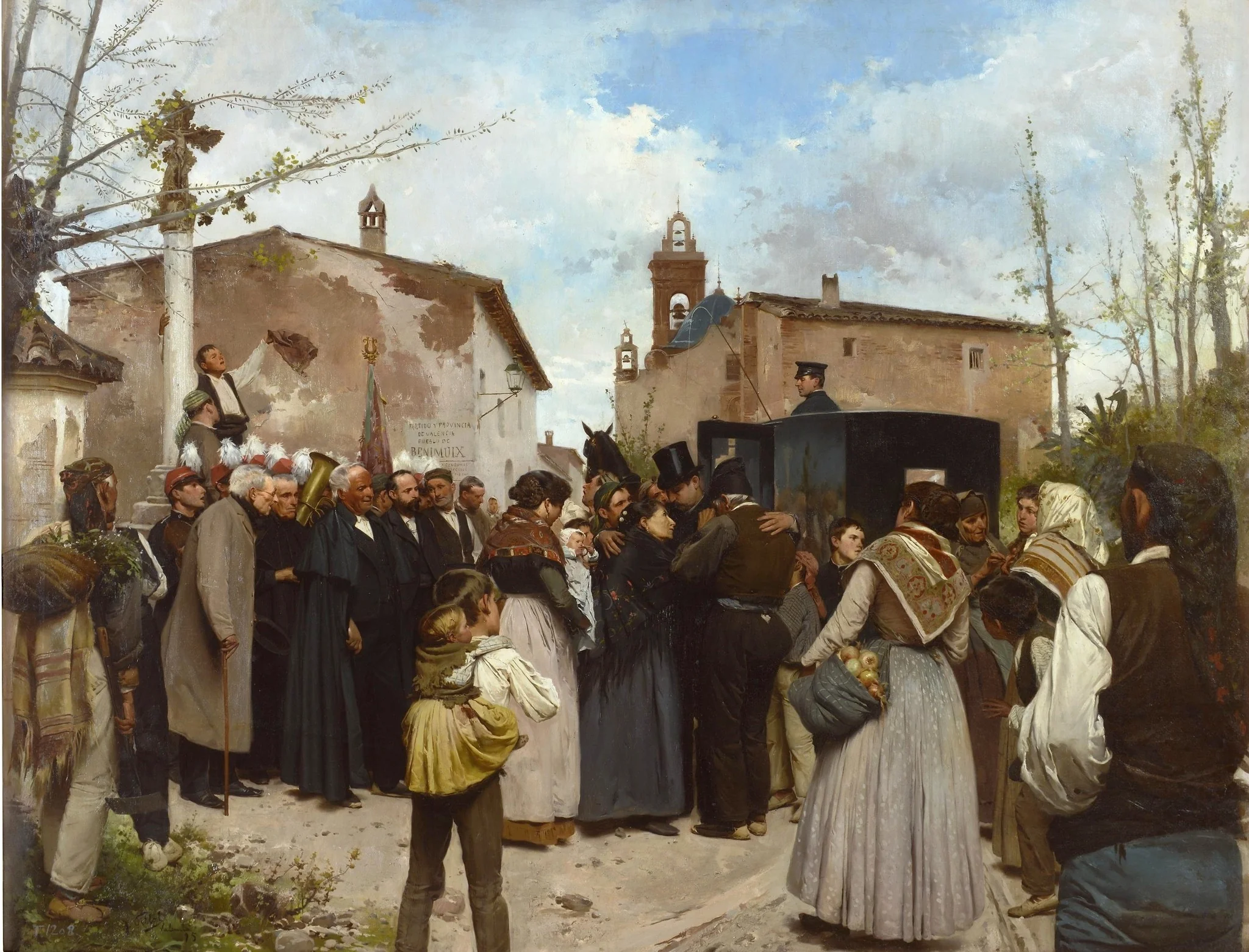 La gloria del pueblo, detail