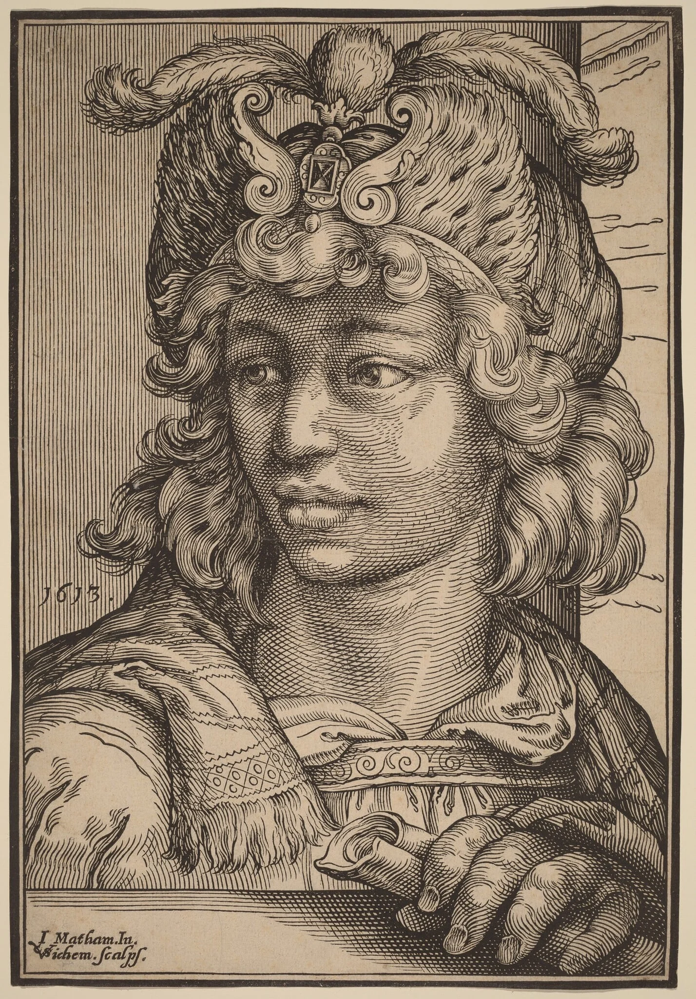 Bust of a Young Man, detail