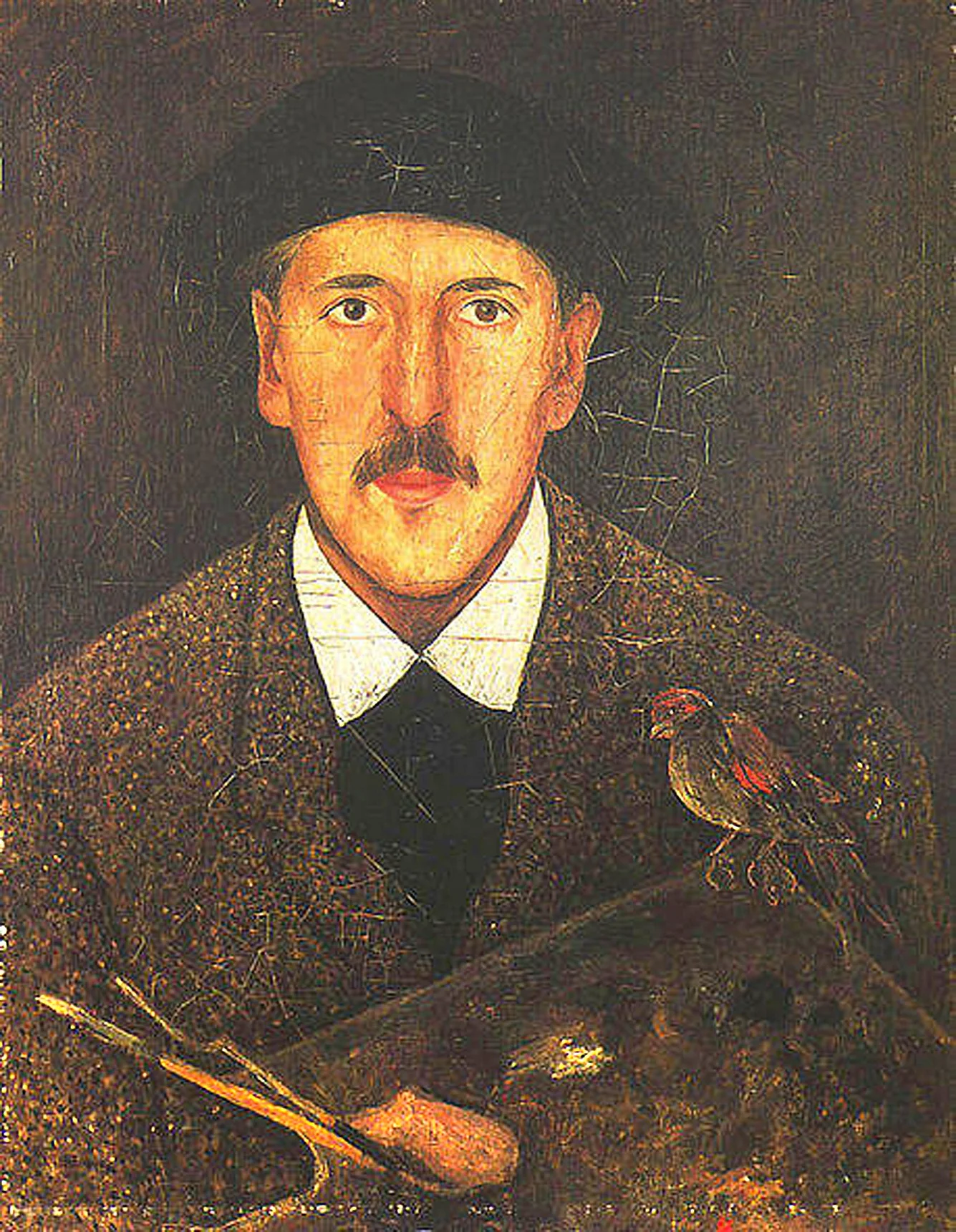 Self-portrait, detail