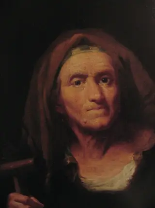 Ritratto di vecchia, by Bartolomeo Nazari, unspecified, 1735