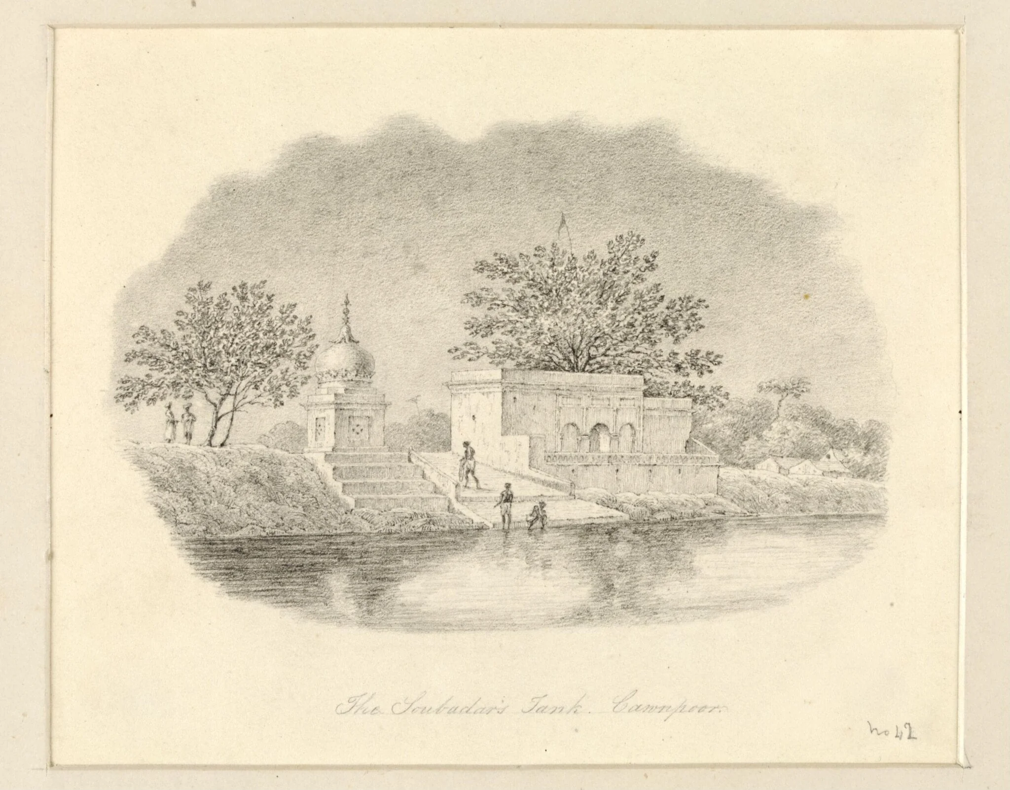The Soubadars Tank, Cawnpoor, detail