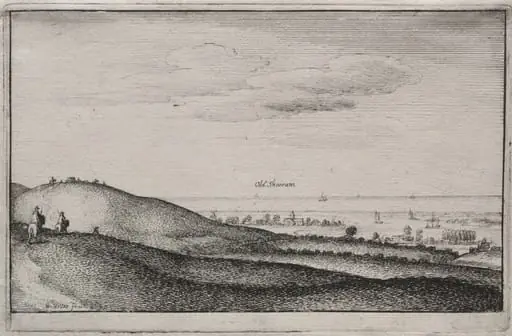 English Views:  Old Shoreham, by Wenceslaus Hollar, 1645