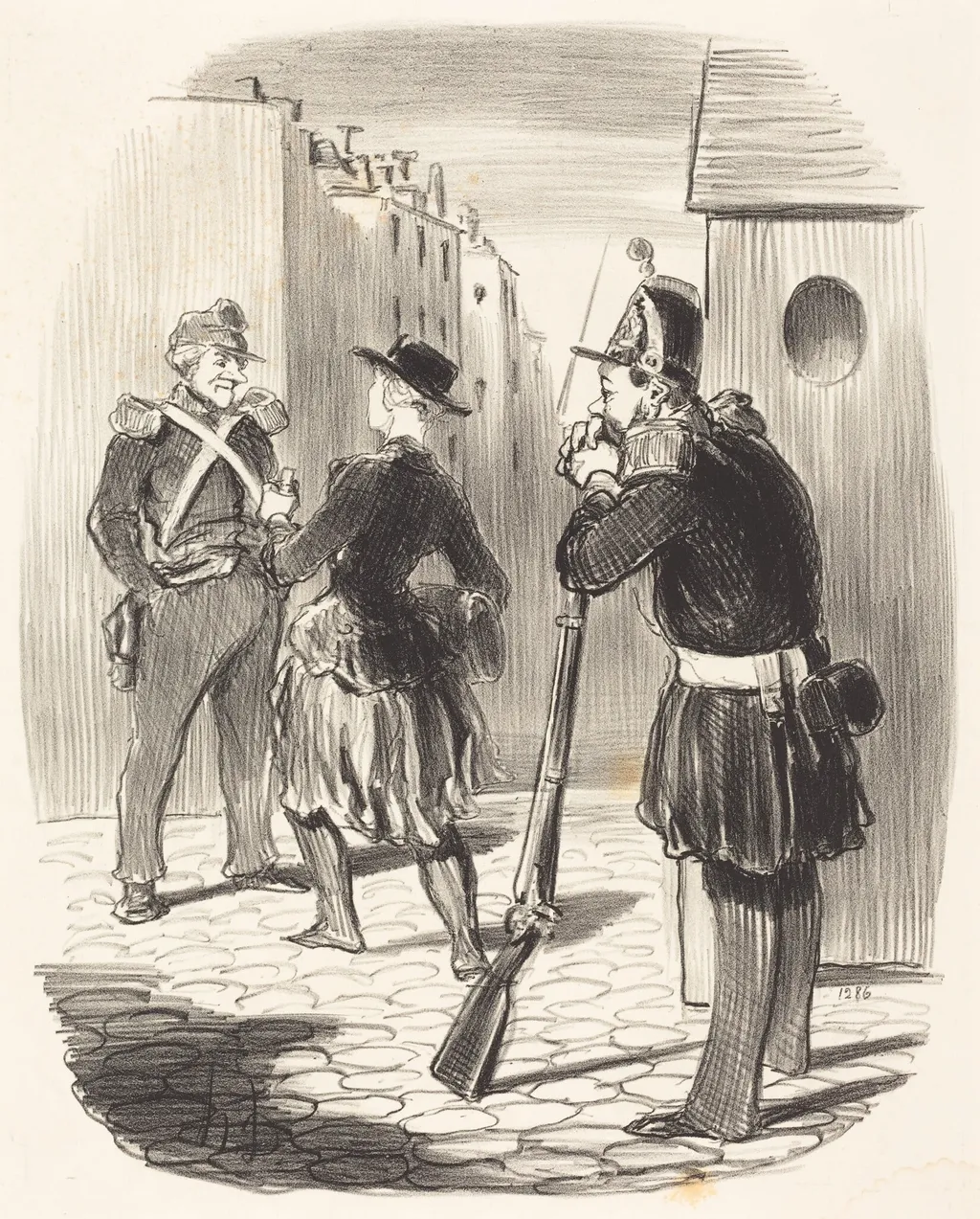 Ce satané Pigochard..., by Honoré Daumier, ink, 1848