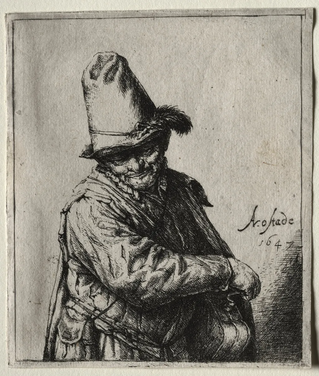The Organ Grinder, by Adriaen van Ostade, 1647