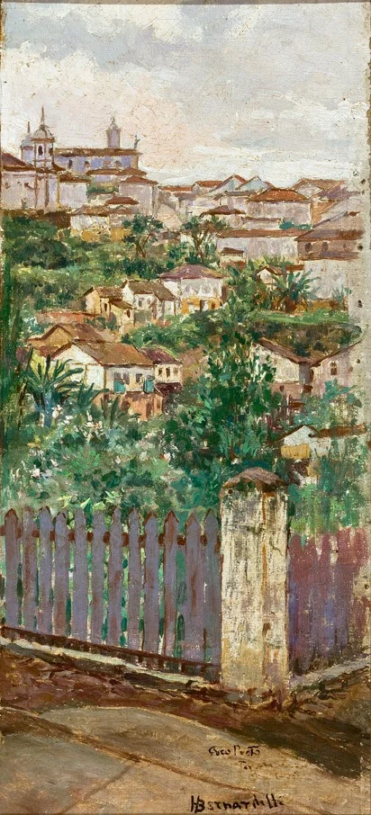 Landscape of Ouro Preto, detail