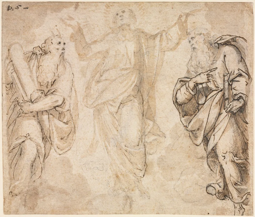 The Transfiguration (recto), by Camillo Procaccini, 1590