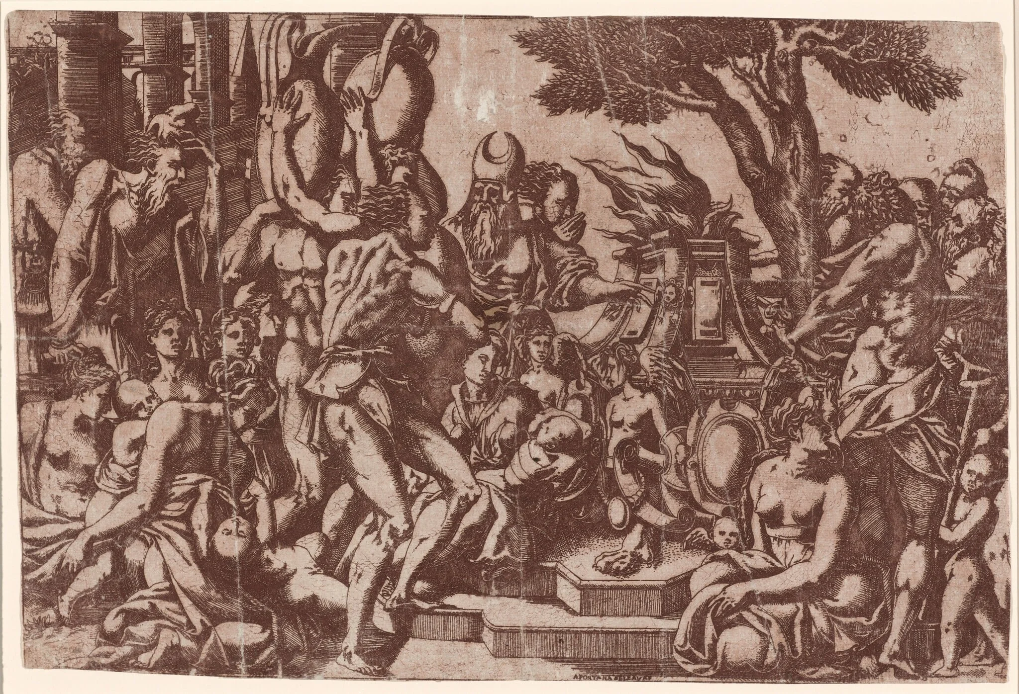 Sacrifice to Priapus, detail