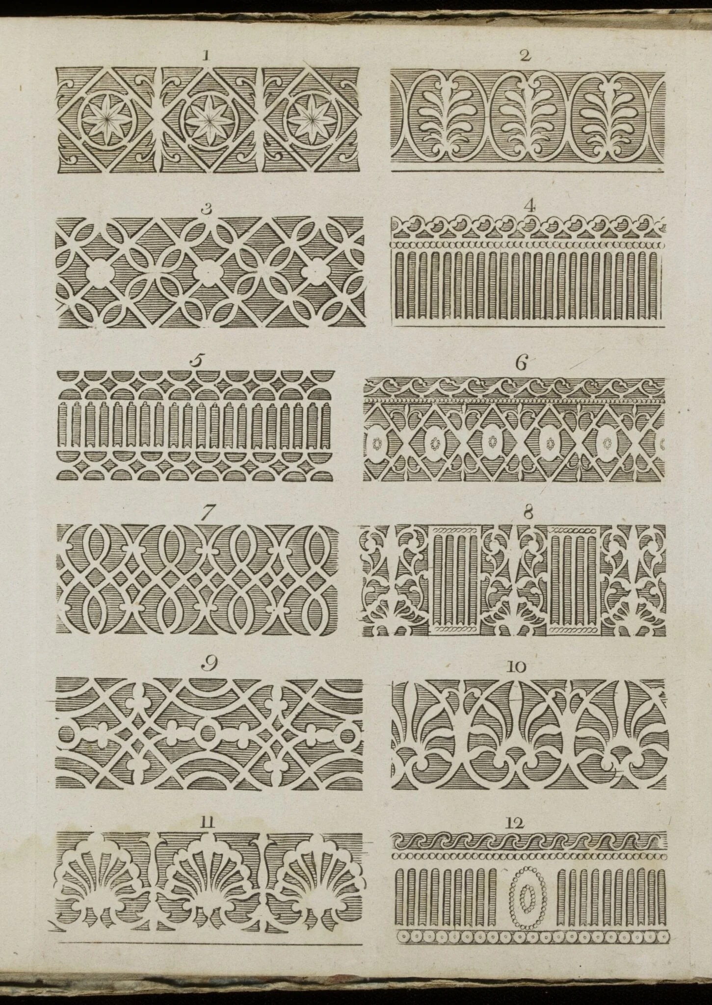 Metalwork Pattern Book: Fire Grate, Stove, Balcony and Fencing Designs, detail