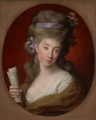 Portrait of Izabela née Lubomirska, Wife of Ignacy Potocki (1755–1783), by Pompeo Batoni, oil
