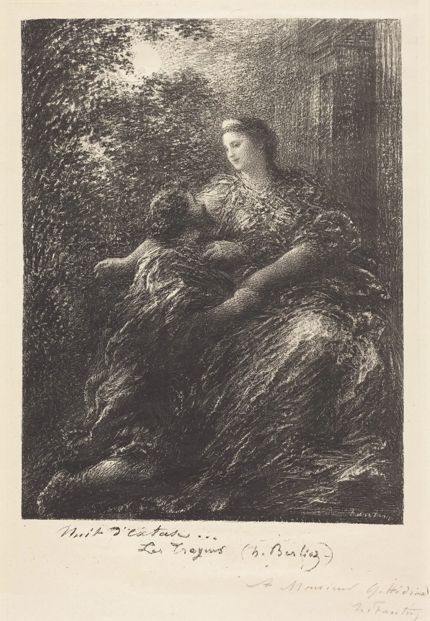 Duet from "The Trojans" (6th plate), detail