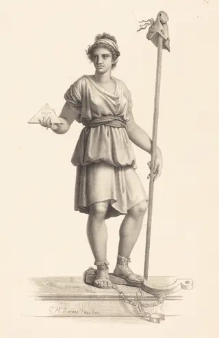 La République Française, by Monogrammist G.H., ink, 1848