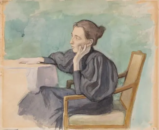 Aino Sibelius, by Eero Järnefelt