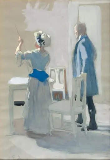 Aurora-seura, luonnos, by Eero Järnefelt