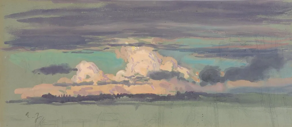 Iltapilviä, by Eero Järnefelt, 1910