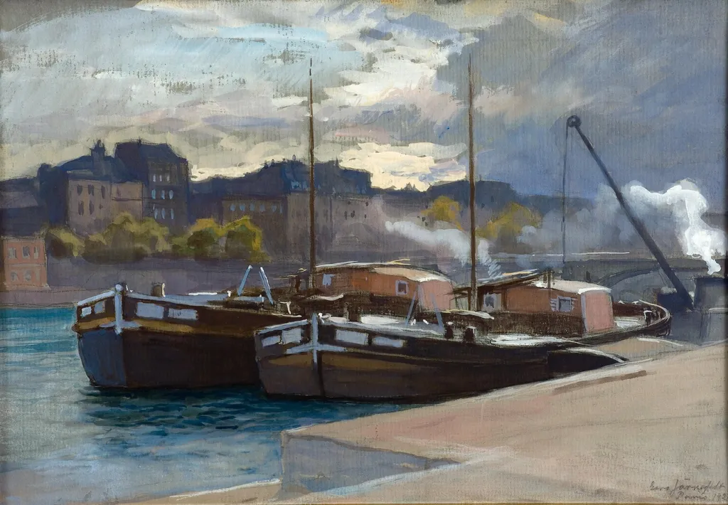 Jaaloja Seinen rannalla, by Eero Järnefelt, 1910