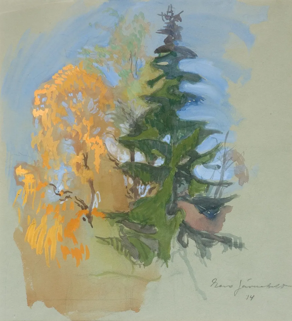 Koivu ja kuusi, by Eero Järnefelt