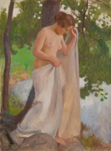 Kylpylakana, by Eero Järnefelt