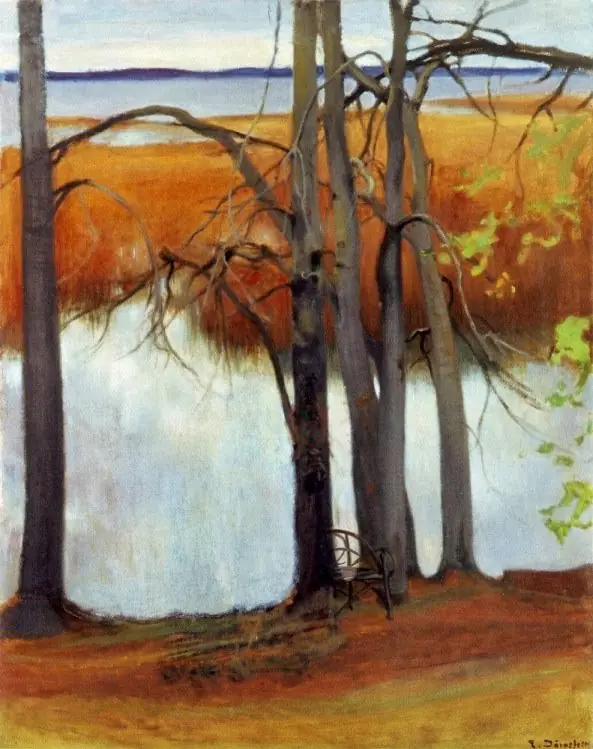 Lake Shore with Reeds, by Eero Järnefelt