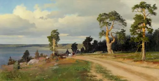 Maisema (hevosvaunut), by Eero Järnefelt