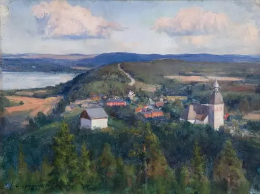 Maisema Kangasalalta, by Eero Järnefelt