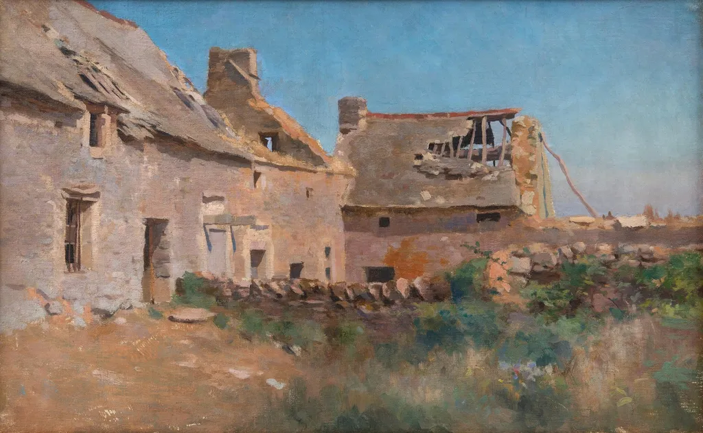 Normandialaisia raunioita, by Eero Järnefelt, 1910