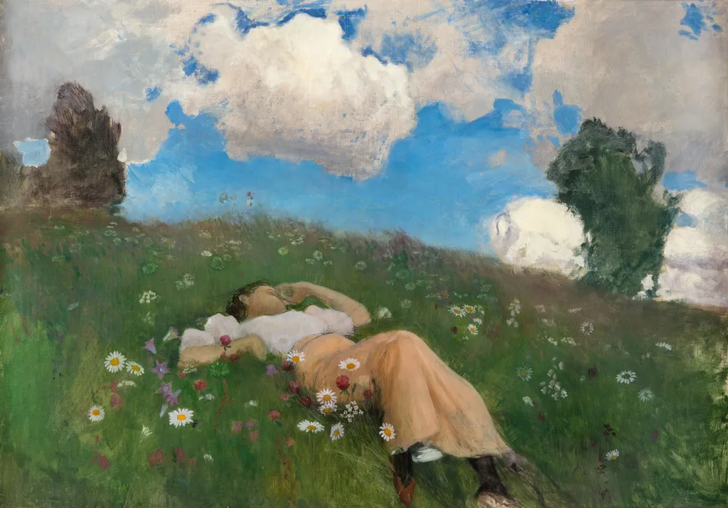 Saimi kedolla, by Eero Järnefelt