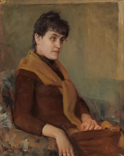 Saimin kihlajaismuotokuva, by Eero Järnefelt