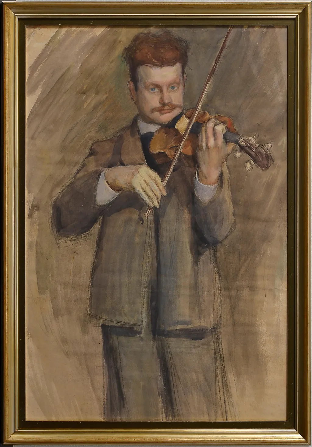 Sibelius soittaa viulua, by Eero Järnefelt, 1910