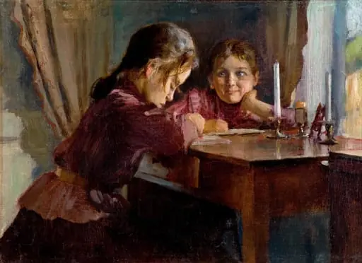 Sisarukset, Nelma ja Ilma, by Eero Järnefelt