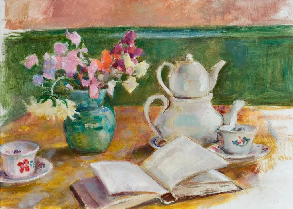 Teepöytä, by Eero Järnefelt, 1910
