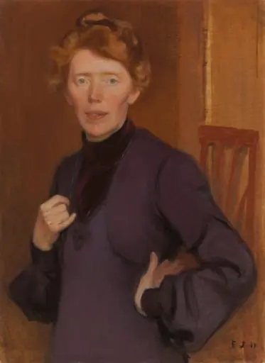 Tekla Hultinin muotokuva, by Eero Järnefelt